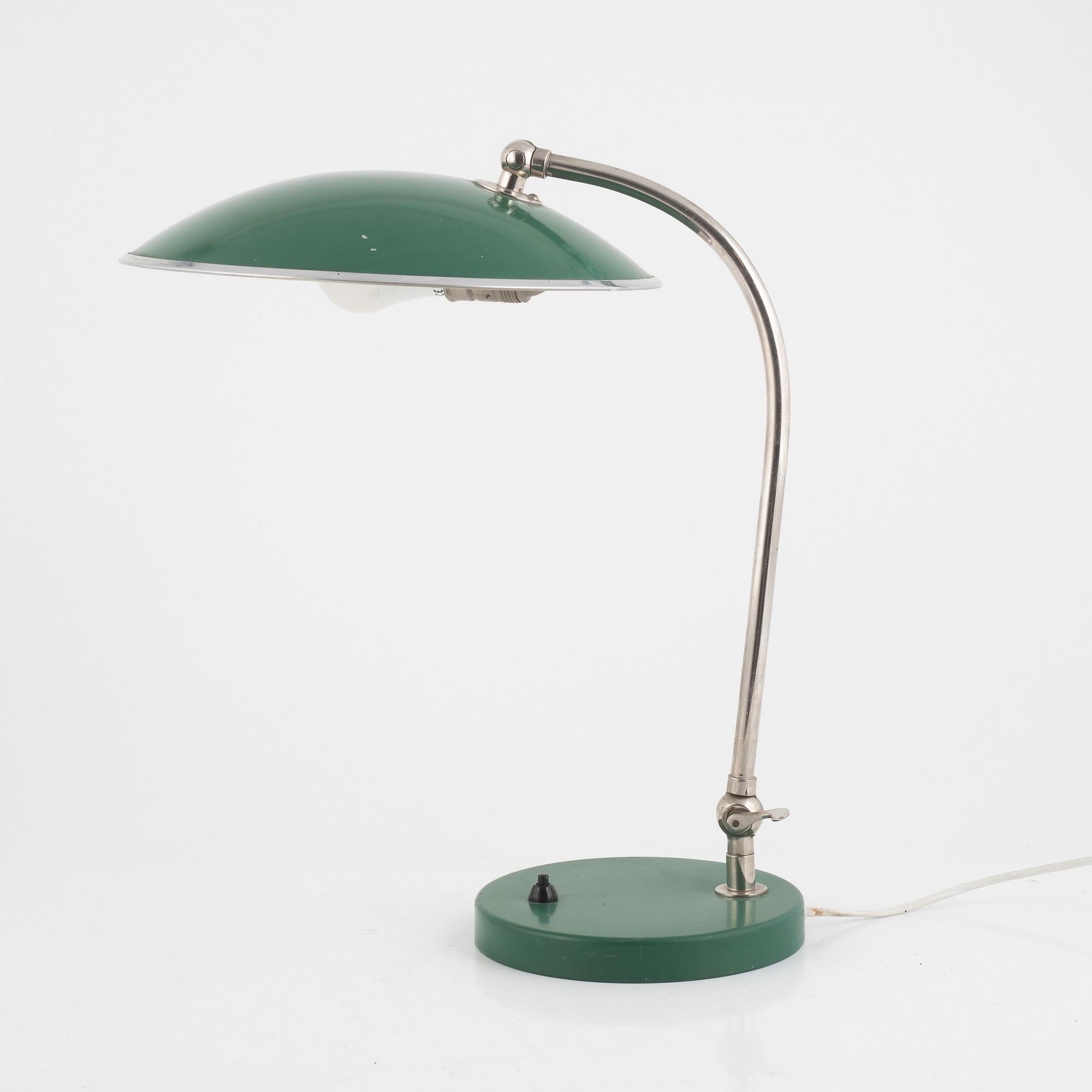 Harald Notini, bordslampa, modell "15266", Arvid Böhlmarks Lampfabrik, 1940-tal.