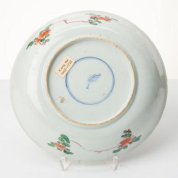 A porcelain plate, China, Kangxi (1662-1722).