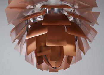 A Poul Henningsen copper 'Artichoke' ceiling lamp, Louis Poulsen, Denmark.