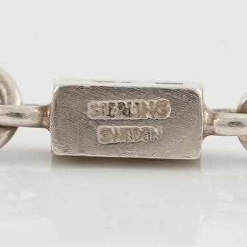 Wiwen Nilsson, bracelet, sterling silver, Lund 1972.