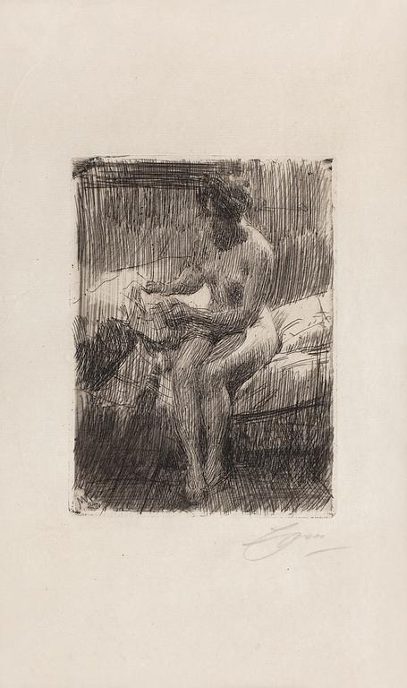 Anders Zorn, "Modellen läser brev".
