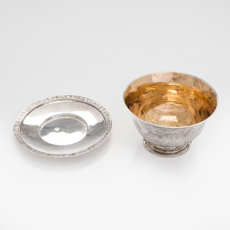 Joachim Flodin, sauce boat with tray, Stockholm 1823.