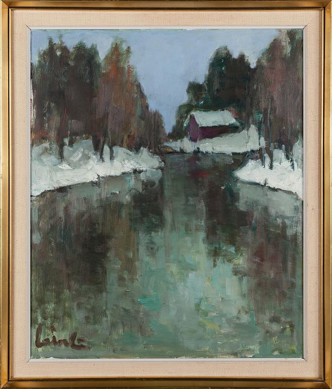 Olavi Laine, oil on canvas, signed.