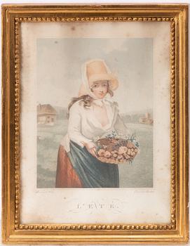 Ramar, fyra stycken, omkring år 1800.