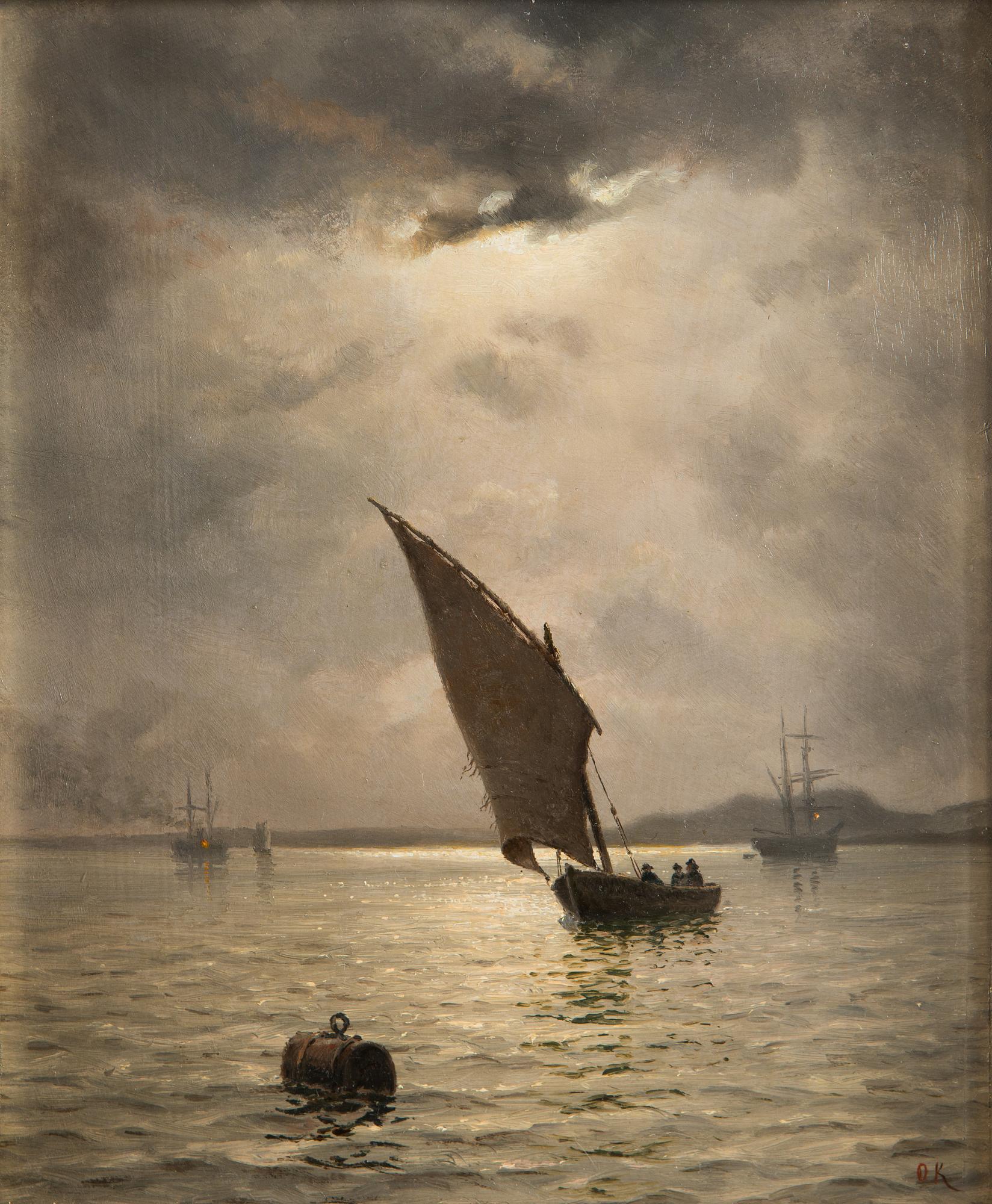 Oscar Kleineh, Sailing at Twilight.