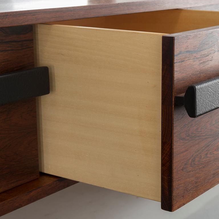 A mirror with a chest of drawer from Ateljé Glas & Trä, mid 20th century.