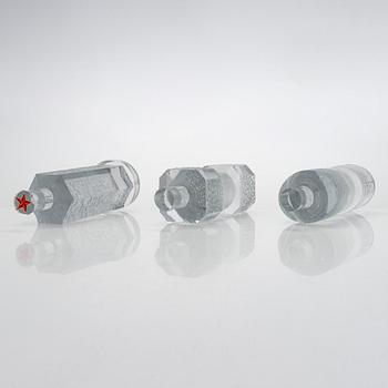 Timo Sarpaneva, a set of six prototypes signed Original Design Timo Sarpaneva 1976 Iittala.