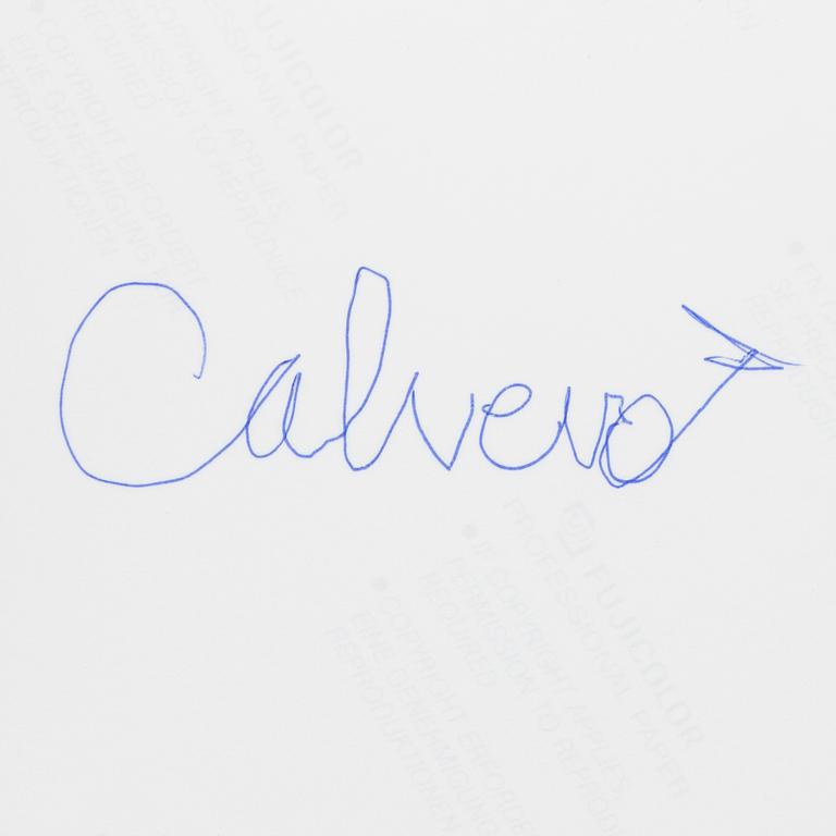 TORBJÖRN CALVERO, photograph of Janet Jackson signed Calvero on verso.