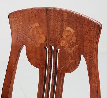 SKRIVBORD med STOL, jugend, Nordiska Kompaniet, tidigt 1900-tal.