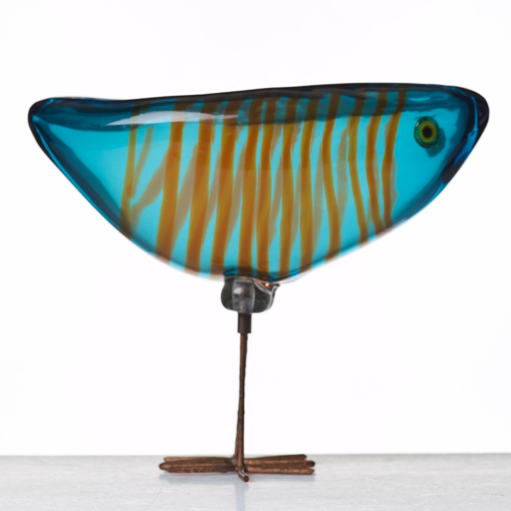 Alessandro Pianon, fågel, "Pulcino", Vistosi, Italien 1960-tal.