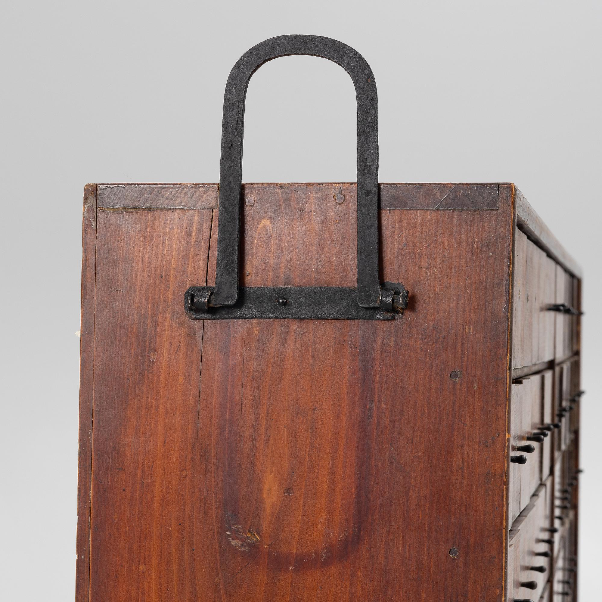 A pharmacy cabinet, Kyoto, Japan, first part of the 20th century.