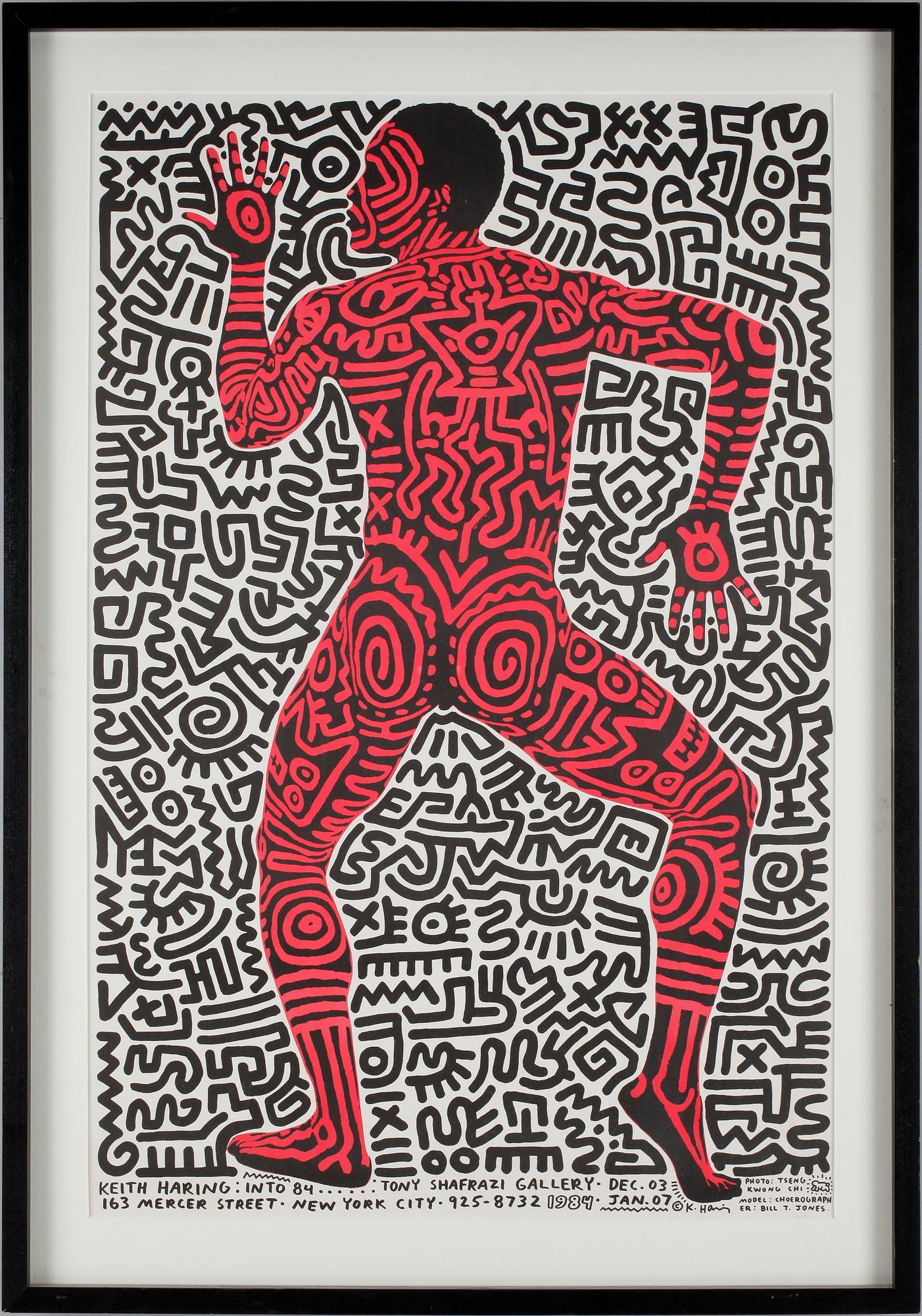 KEITH HARING, serigrafi. Ej sign.