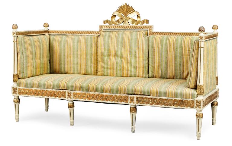 A Gustavian sofa.