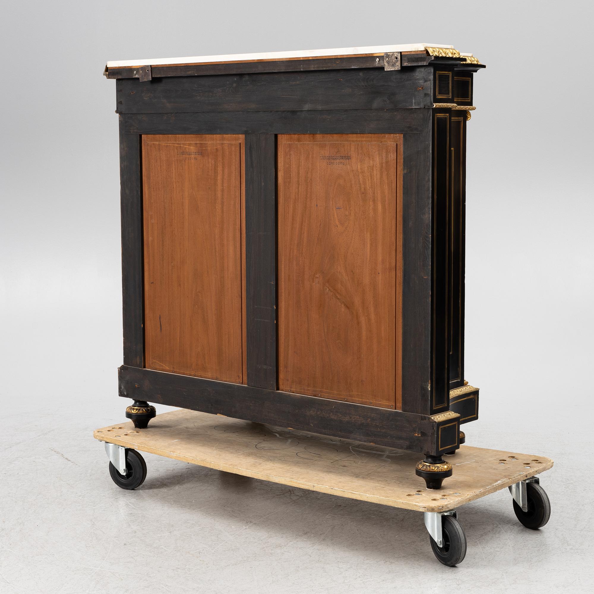 Sideboard, Empire style, Stenberg & Berntson Gothenburg, second half of the 19th century.