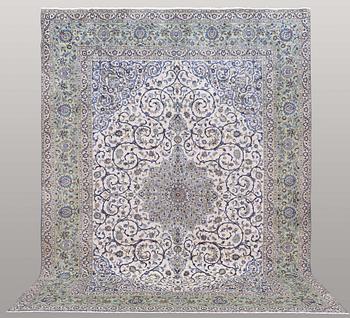 A carpet, Keshan, ca 406 x 300 cm.