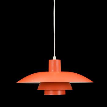 TAKLAMPA, PH-4, Poul Henningsen för Louis Poulsen, Danmark, 1900-talets andra hälft, höjd ca 20 cm.
