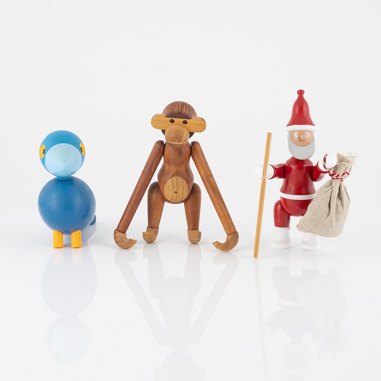 Kay Bojesen, figuriner, 3 st, Kay Bojesen Design, Danmark.