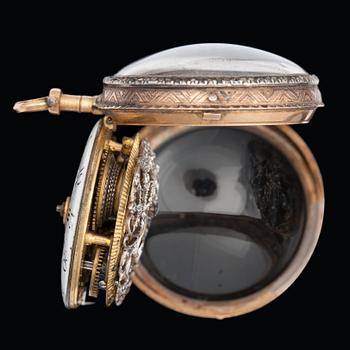 Spindelur. Gudin. Paris, sent 1700-tal. 39mm.