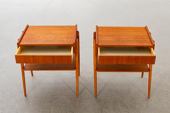 SÄNGBORD ett par 1960-tal.