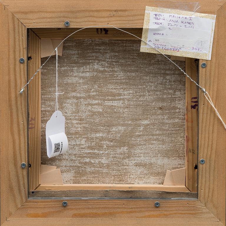 ANJA IKONEN, olja på duk, signerad och daterad 2001 på kilramen.