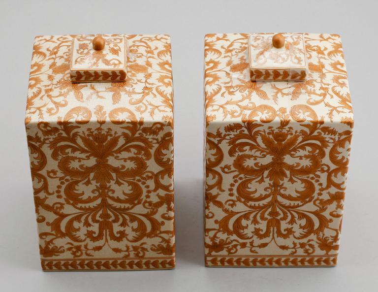 LOCKURNOR, 1 par, porslin, G&C, 1900-/2000-tal.