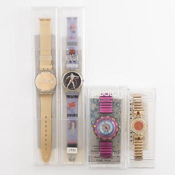 Parti med 18 Swatch-klockor från omkring 1990, "No Reserve".