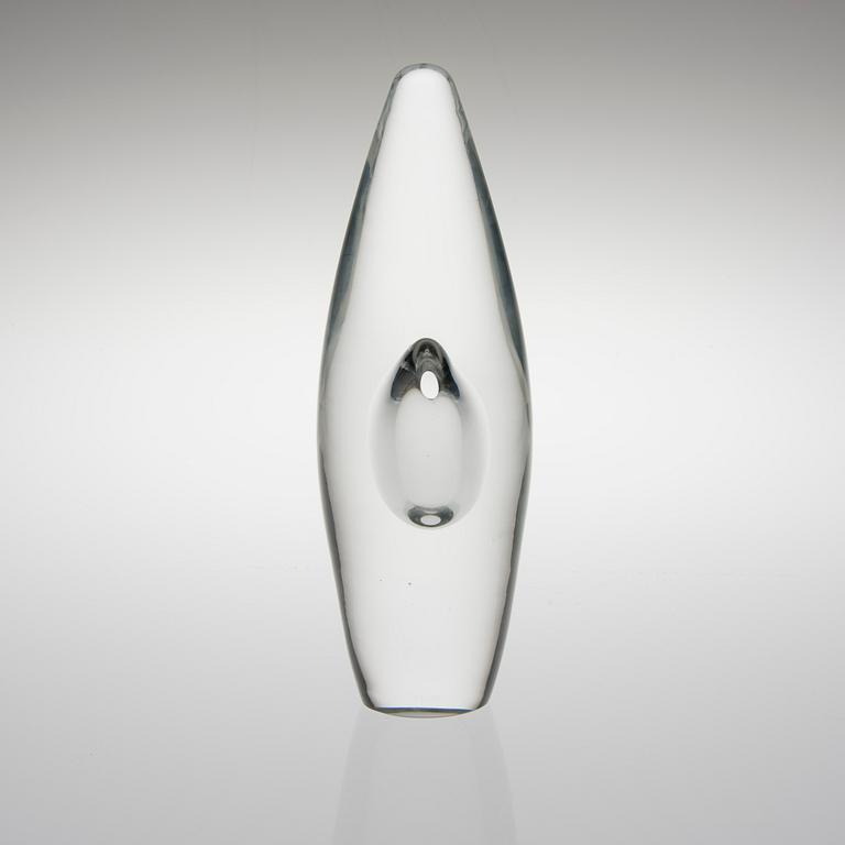 TIMO SARPANEVA, GLASSKULPTUR, "Orkidea", signerad Timo Sarpaneva 20/1983.
