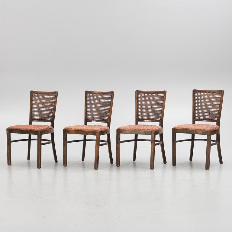 Stolar, 4 st, Ferdinand Lundquist, Göteborg, 1920/30-tal,