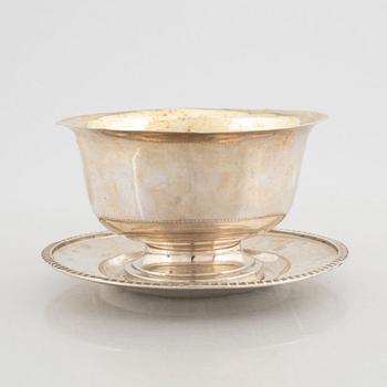 Carl Wilhelm Troselius, a parcel-gilt silver bowl, Stockohlm, 1833.