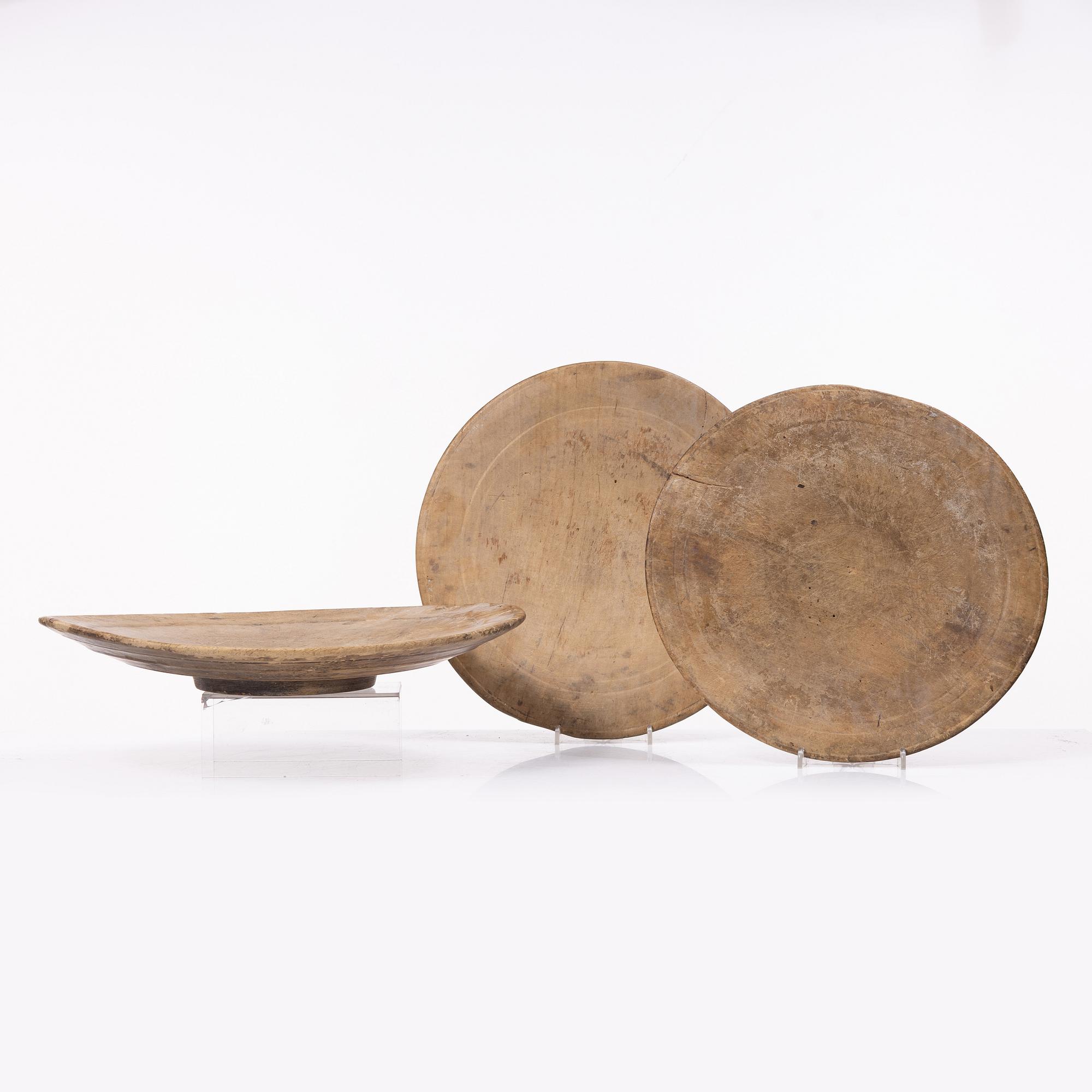 Fat, 3 st, allmoge, 1800-tal.