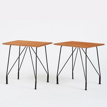 Hans-Agne Jakobsson, a pair of side tables, model "S 608", Hans-Agne Jakobsson AB Åhus/Markaryd, 1950s.