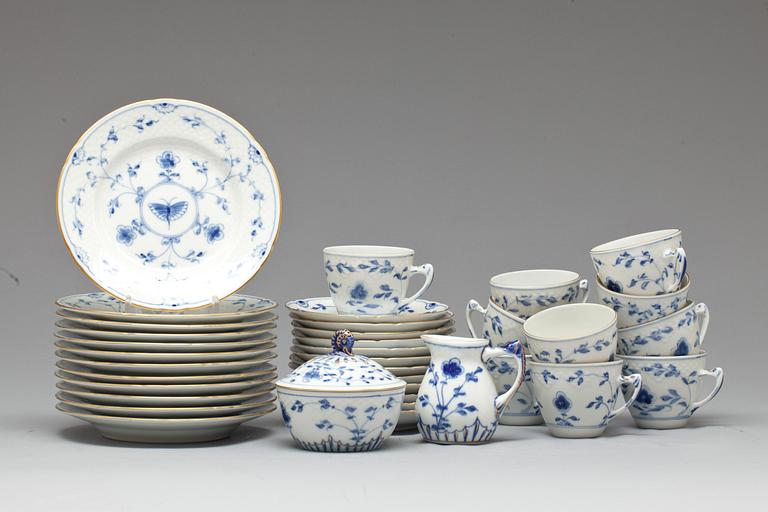 KAFFESERVIS, 24 delar, porslin, "Butterfly Dickens", Bing & Gröndahl, Danmark.
