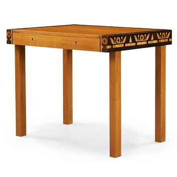 4. Carl Malmsten, A Carl Malmsten mahogny working table, Åtvidabergs Möbelindustri, Sweden ca 1934.