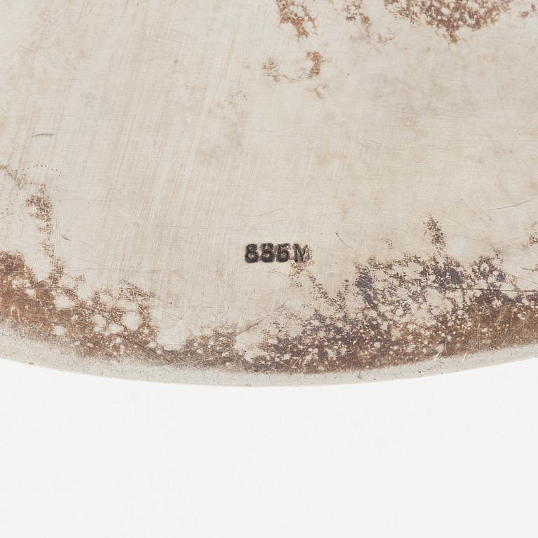 Sockerskrin, silver, svenska importstämplar, 1900-tal.