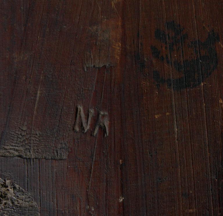 SPEGELLAMPETTER, ett par, gustavianska varav ena märkt Niclas(Nils) Reding(1779-), Jönköping.