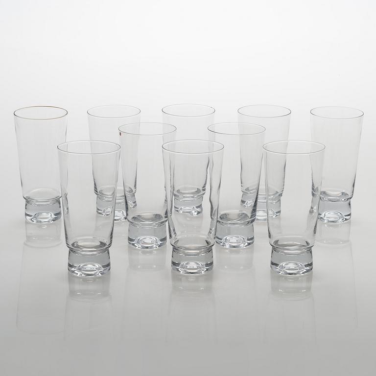 Tapio Wirkkala, A 47-piece glassware set "Future". Iittala, late 20th century.