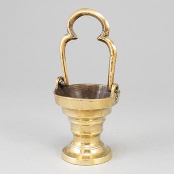 A 16th century bronze Holy Water bowl.