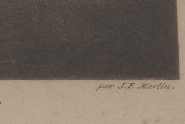 JOHAN FREDRIK MARTIN, kopparstick. 1800-tal.