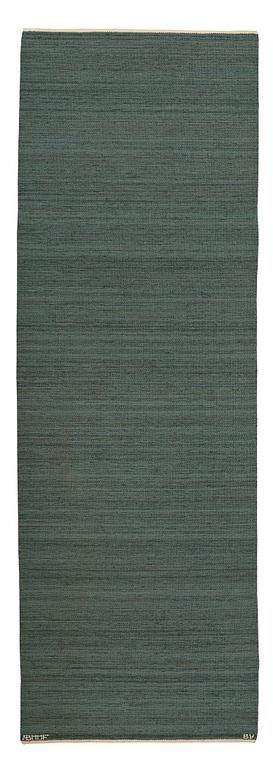 GALLERIMATTA, "Enfärgad BV", slätväv, ca 368 x 118 cm, signerad AB MMF BV.