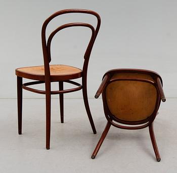 STOLAR, 4 st, Thonet, 1900-talets första hälft.