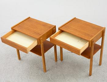 A pair of nightstands, AB Carlströms & co Möbelfabrik, second half of the 20th century.