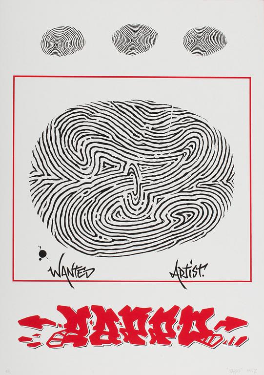 AKAY, BATES, REASON, BLIND and ceveral other scandinavian graffiti legends, eight screen prints, signed and dated -97.