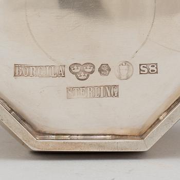 ATELIER BORGILA, A sterling silver coffee pot and sugar bowl. Stockholm 1934 and 1944.