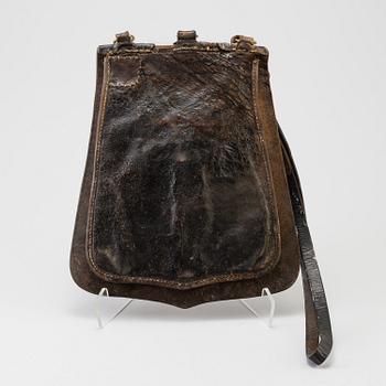 A Swedish cavelry leather bag model 1814.