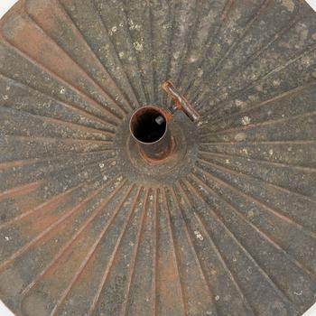 Parasol base, cast iron, early 20th century.