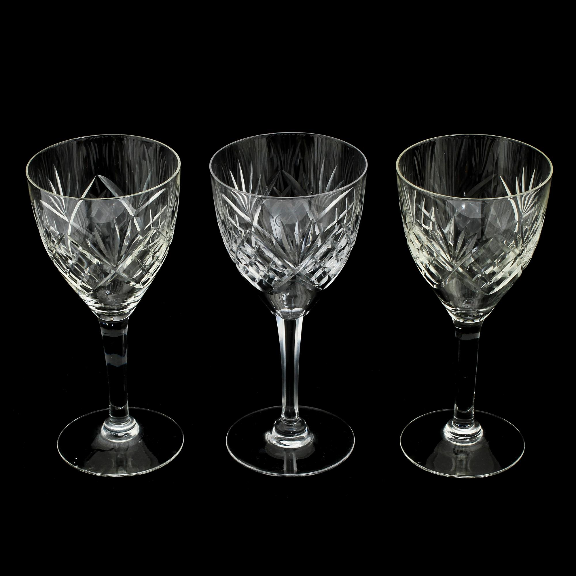 VINGLAS, 12 st, "Helga", 1900-tal.