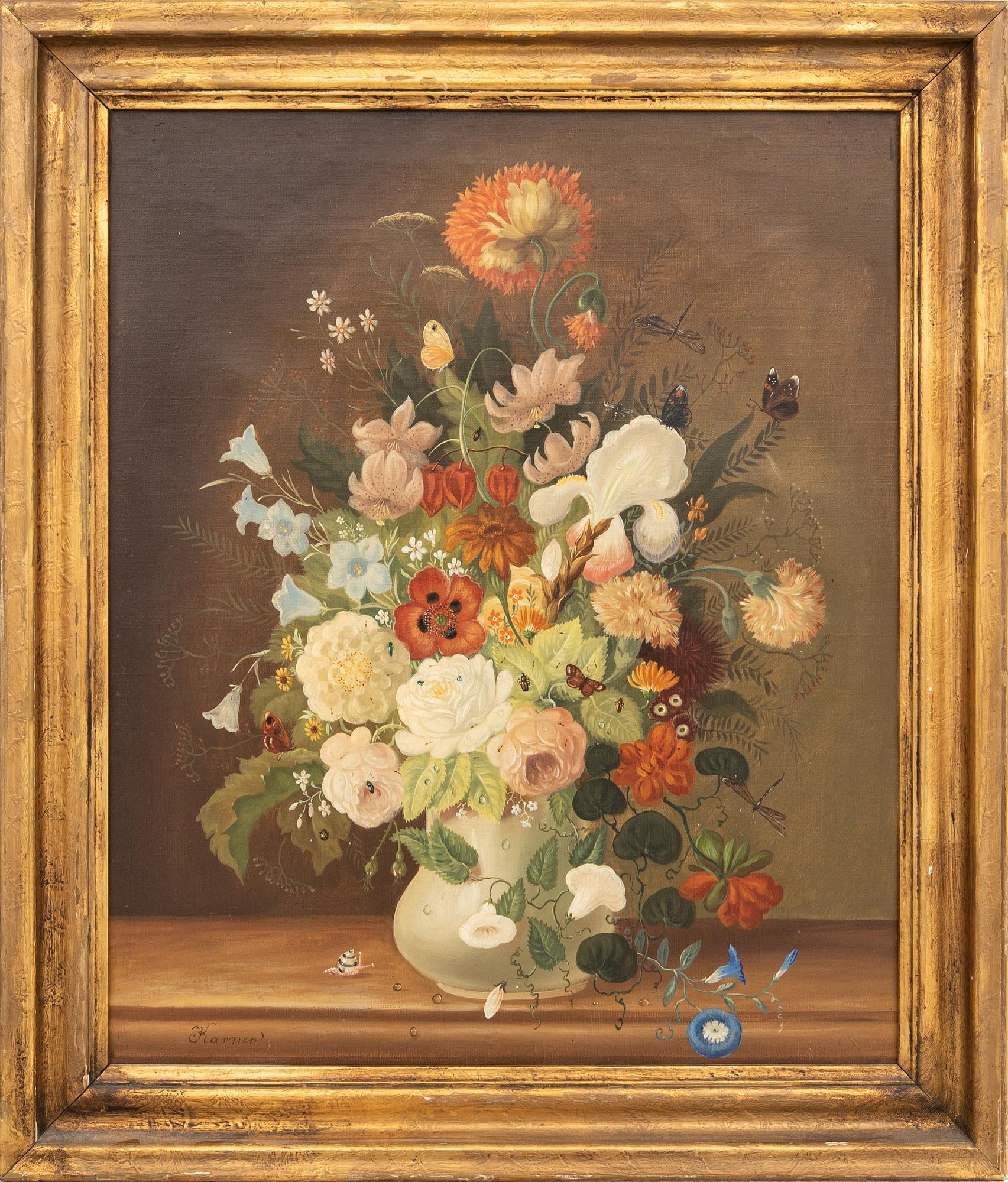 Christian Karner, Still Life with Flowers.