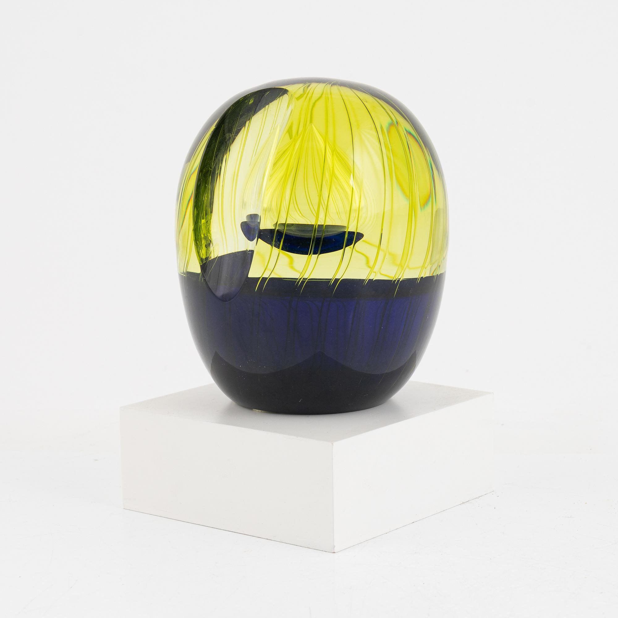 Göran Wärff, sculpture, glass, Kosta Boda.