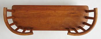 Axel Einar Hjorth, a stained pine 'Utö' sofa, Nordiska Kompaniet 1930s.