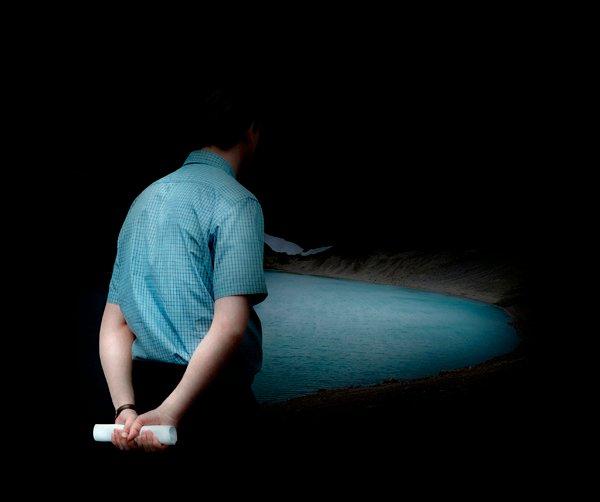 Julia Peirone, "Man by the lake", 2004.